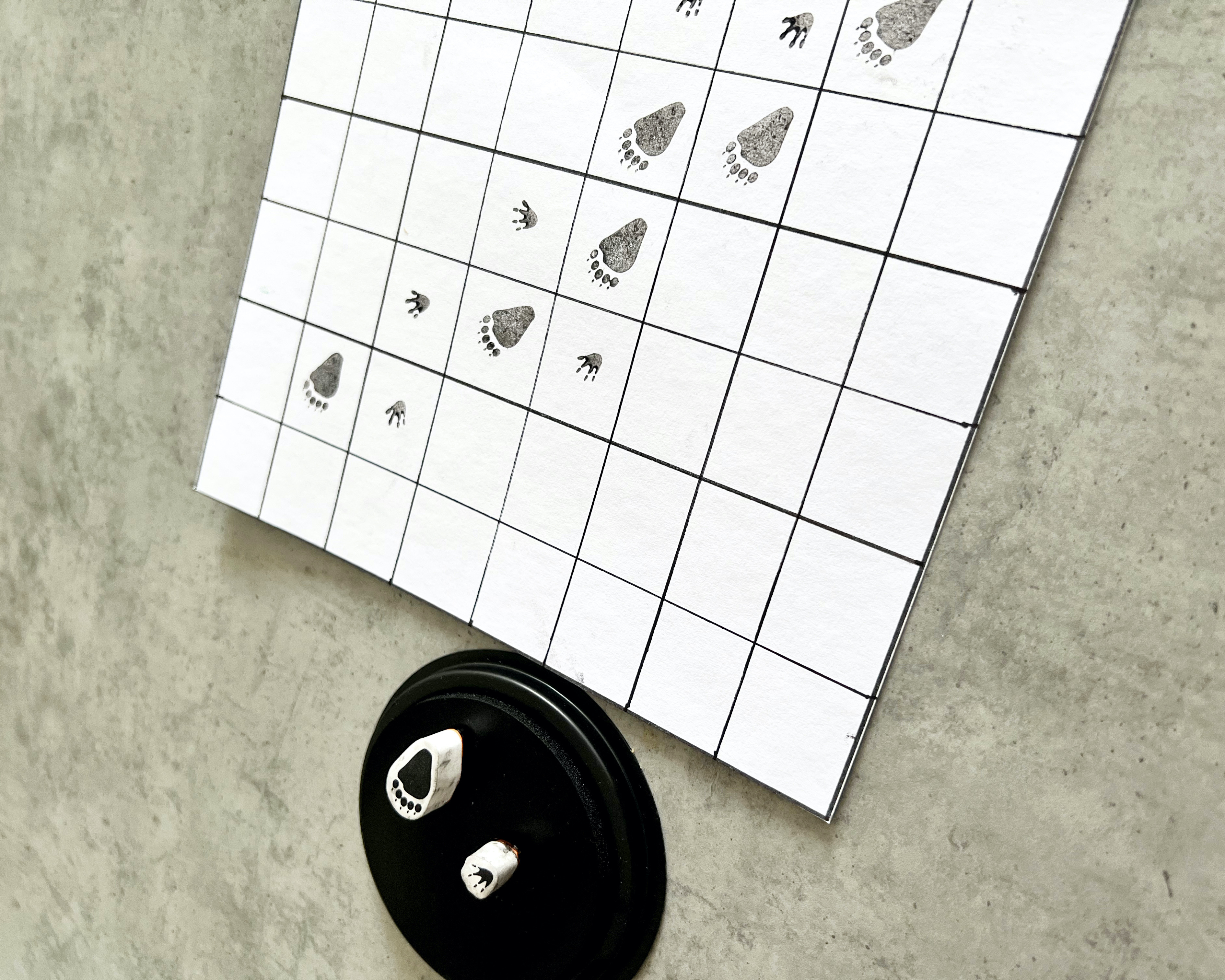 razítka lesní zvířátka