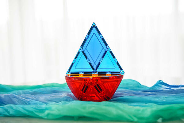 doplněk k&nbsp;magnetickým stavebnicím - magnetické zaoblené dílky