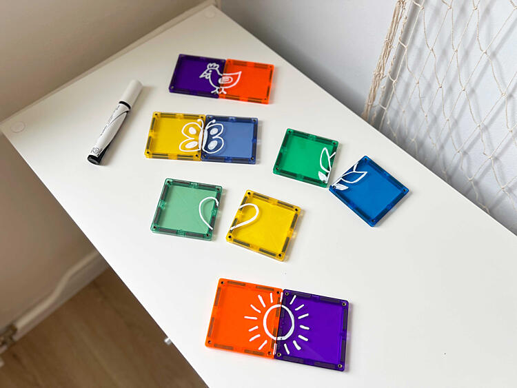 jarní hrátky s&nbsp;magnetickými stavebnicemi - magnetické pexeso