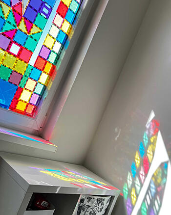 jarní hrátky s&nbsp;magnetickými stavebnicemi - jarní lapač slunce