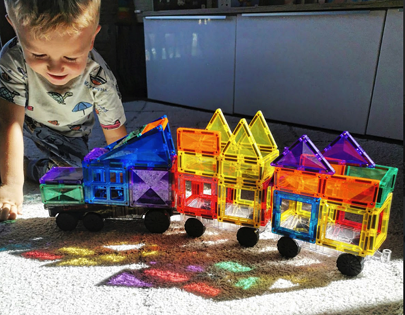 Kompatibilní magnetické stavebnice - Connetix Transport Pack