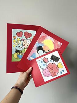 narozeninové přání s&nbsp;pomocí písku