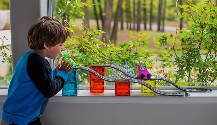 Jak vybrat magnetické stavebnice od&nbsp;3 let - Magna Tiles Donwhill sada