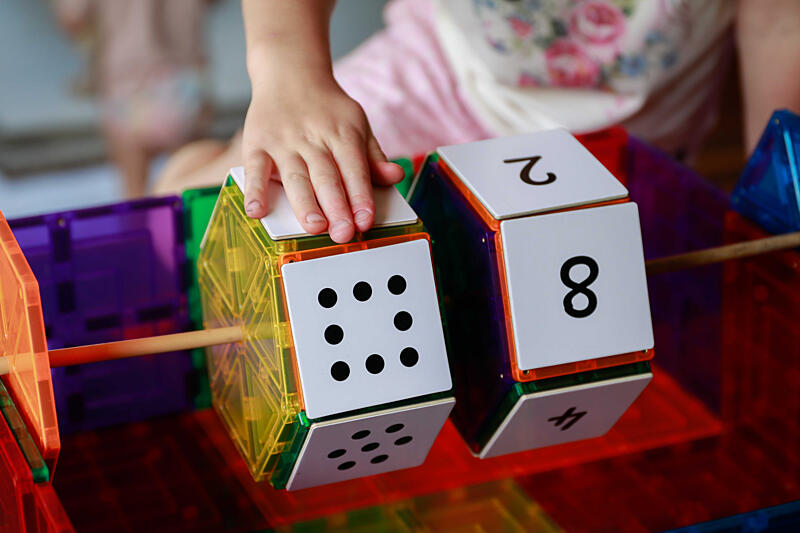 magnetické dlaždice Matematika Learn and Grow Toys