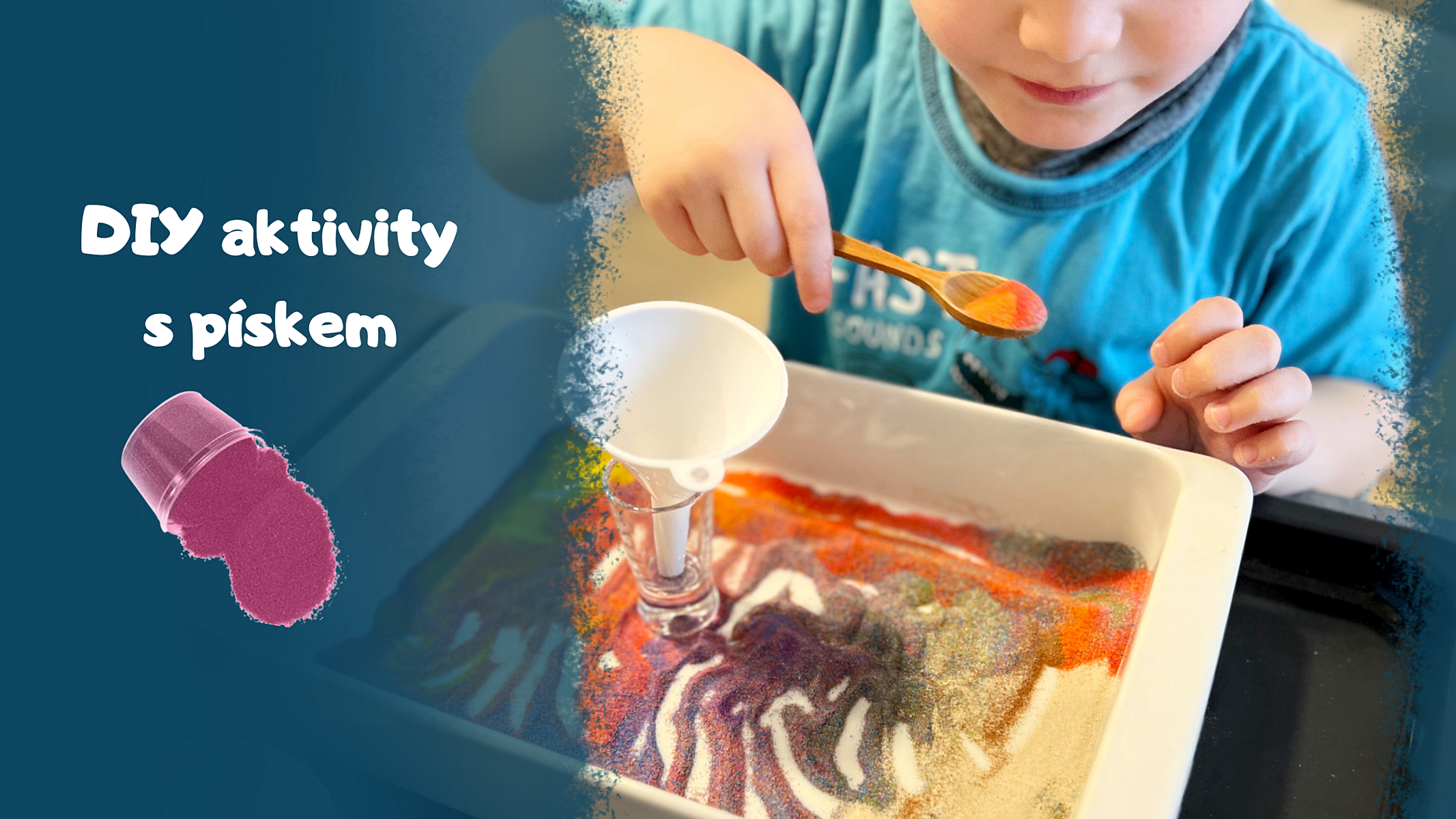 Jak využít zbylý písek z našich sad Malování pískem?