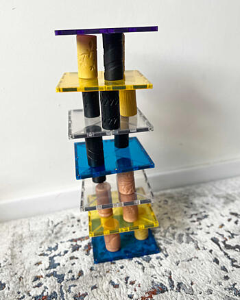 jak využít modelovací válečky Yellow Door - věž