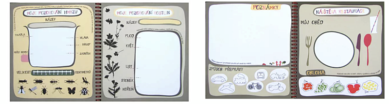 dárky pro&nbsp;malé cestovatele - prázdninový deník