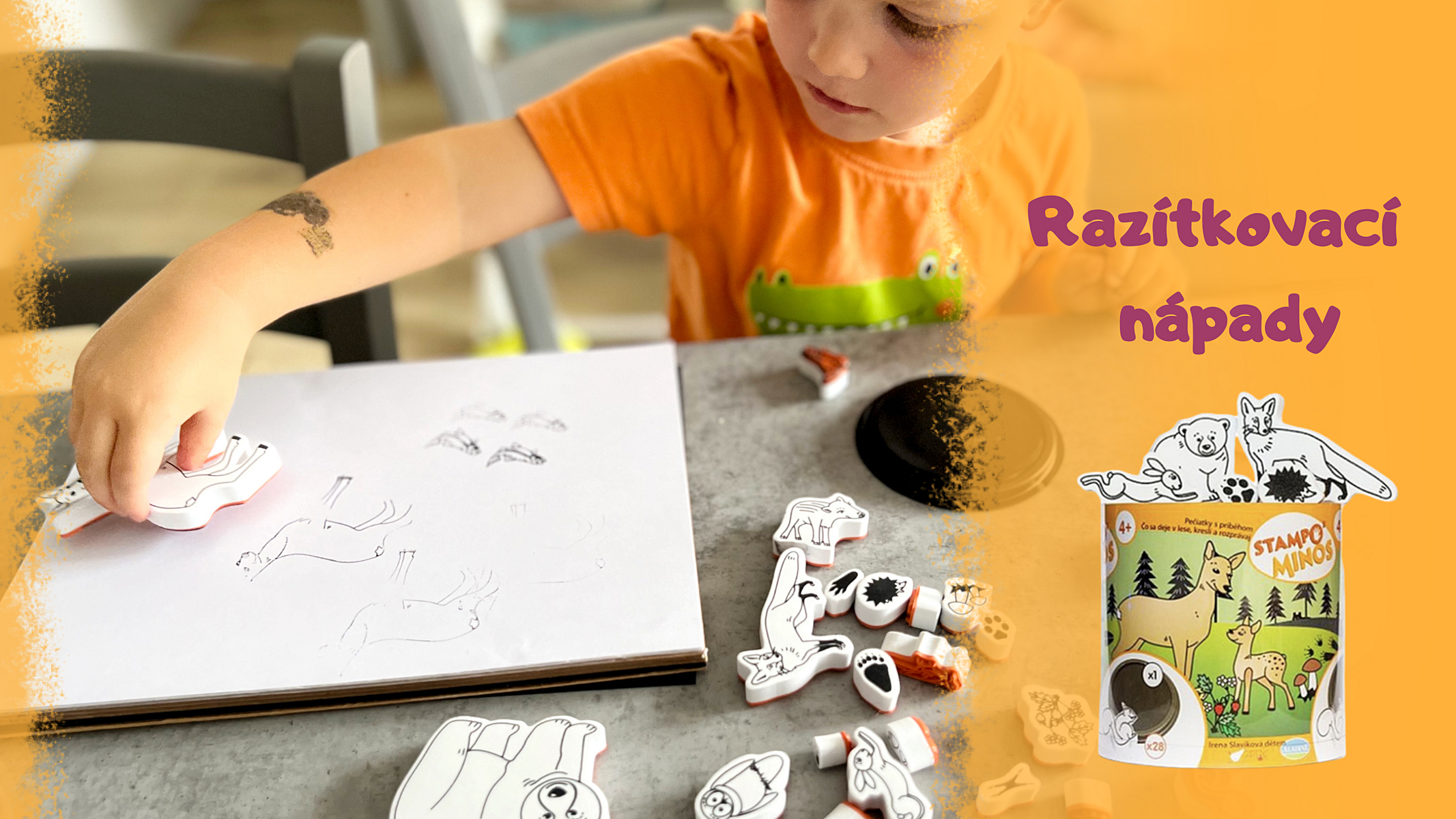 10+1 tip na aktivity s lesními razítky Stampo MINOS