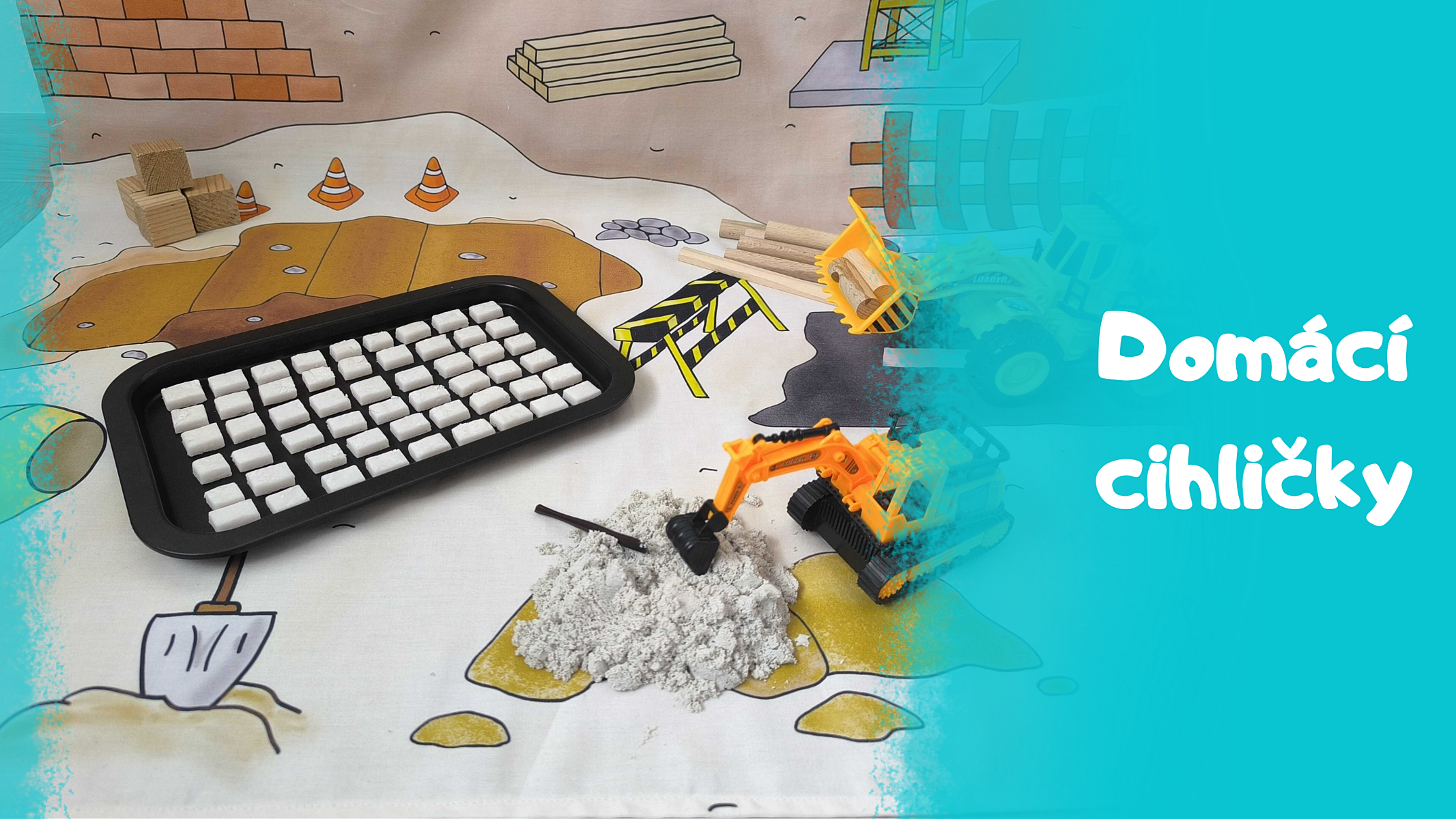 Jednoduchý návod na to, jak si vyrobit „dětské cihličky“ pro smyslohraní