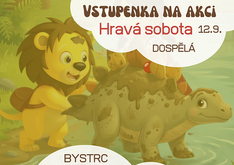 Hravá sobota 12.9. vstupenka pro doprovod